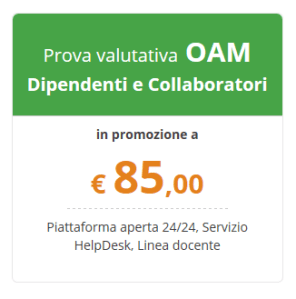 Corso prova valutativa OAM